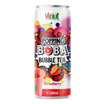 Popping Boba buborékos teaital eperlével 320 ml – Vinut