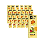 SET 24 x Spuntino "mela-pere-citrus-limone" senza zuccheri aggiunti bob lumaca, 27 g