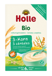 Celozrnná kaše 3 cereálie bez přidaných cukrů bez lepku od 6 měsíců BIO 250 g - Holle