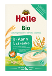 Céréales infantiles complètes aux 3 céréales sans sucres ajoutés, sans gluten, dès 6 mois Bio 250 g – Holle