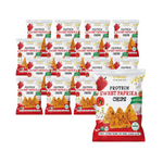 SET 12 x Patatine proteiche piramidali senza glutine al gusto di peperone dolce 60g - POPCROP