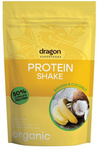 Proteinový shake banán a kokos, 50 % bílkovin s aminokyselinami, s erythritolem, bezlepkový BIO 450 g – Dragon Superfoods