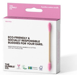 Coton-tiges en bambou roses 100 pièces – The Humble