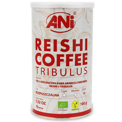 Kawa rozpuszczalna arabica z grzybem Reishi + Tribulus Bio 100 g - Ani